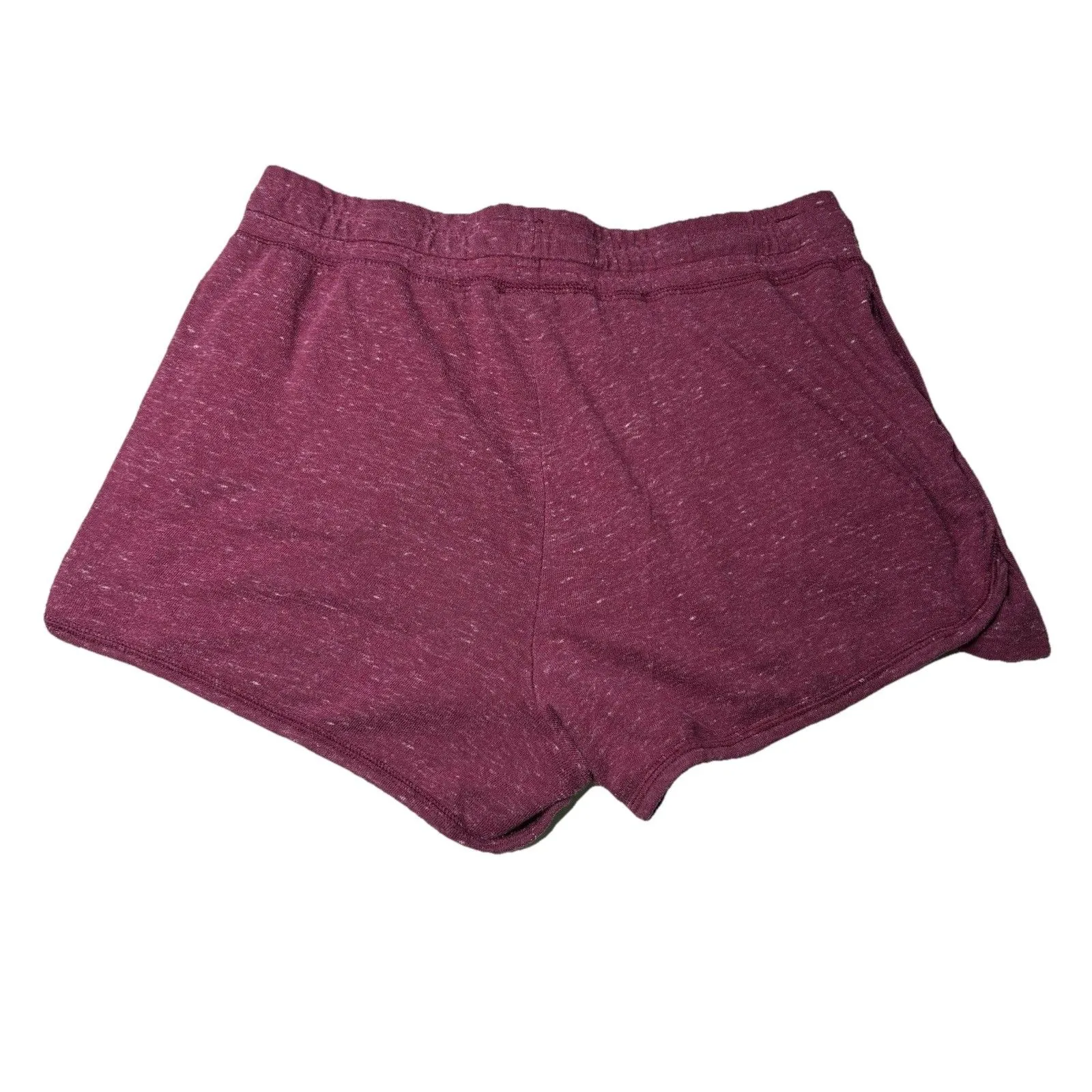 Athletic Works Shorts Maroon Sweatshorts Pockets Elastic Waist Size L (12-14) - Image 4