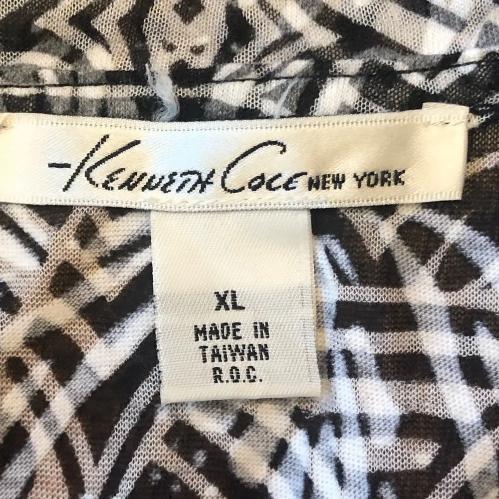 Kenneth Cole New York Pullover Top Sheer Size XL - Image 2