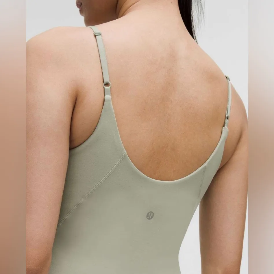 Lululemon NWT Align Waist Length Cami Tank Top Fog Green Size 12 - Image 4