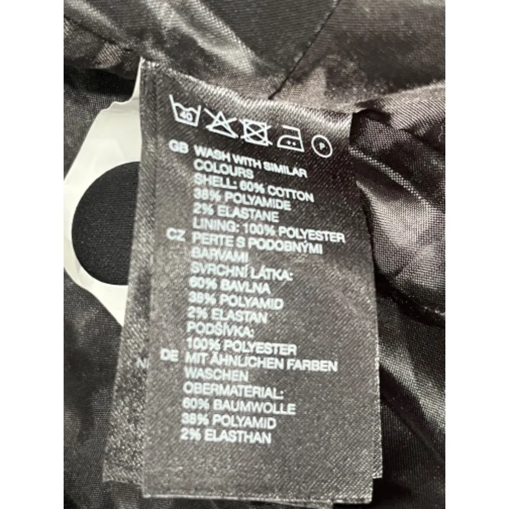 H&M‎ Belted Blazer Jacket Fitted Business Career Interview Black Size 12 - Image 3