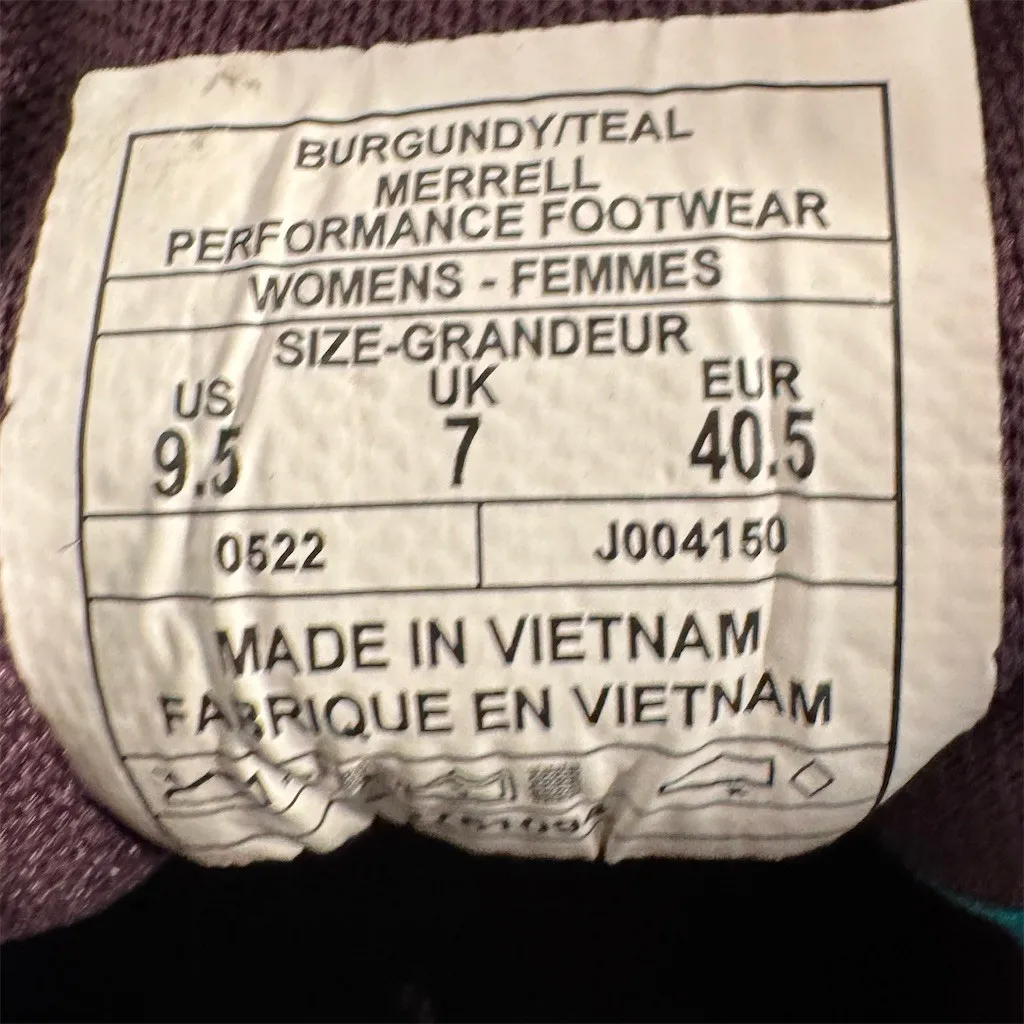 Merrell Alpine Sneaker Women's Size 9.5 Trail Running Shoes - Image 8