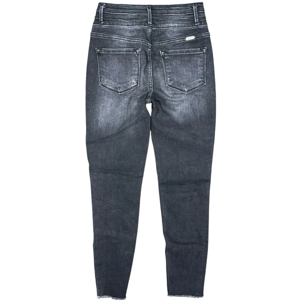 Buckle Kancan Ultra High Rise Skinny Jeans Black Aimi Distressed Size 28 Stretch - Image 2