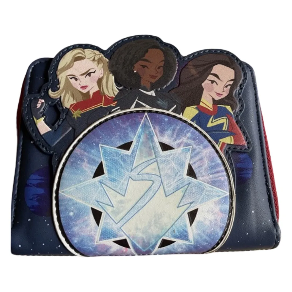 Loungefly Marvels The Marvels Glow In The Dark Zip Around Wallet - Image 4