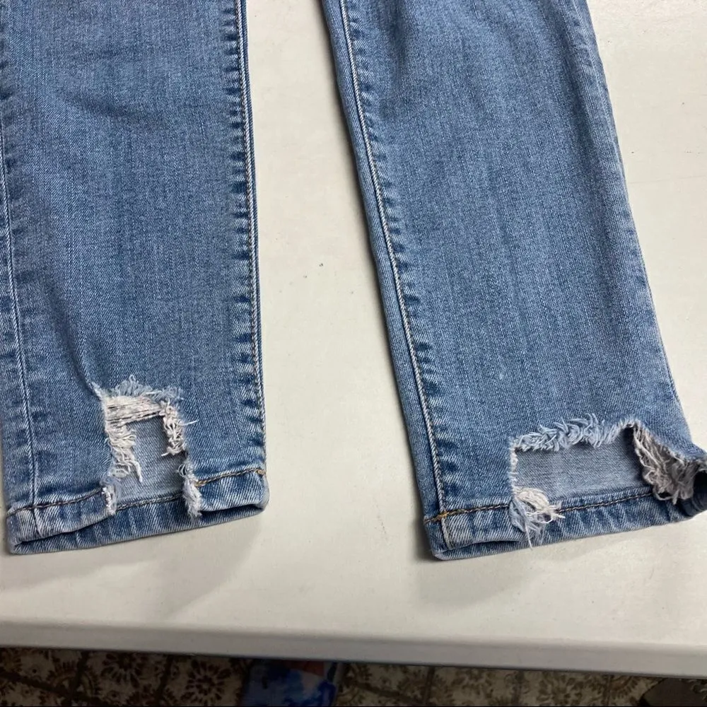 SNEAK PEEK Women’s (Juniors) High Rise Distressed Jeans Size 5 Blue Blue - Image 12