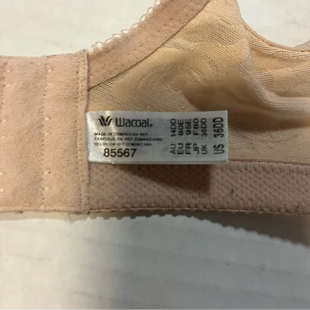 Wacoal Bra Awareness Underwire Bra Style 85567 in Sand Sz 36DD EUC - Image 12