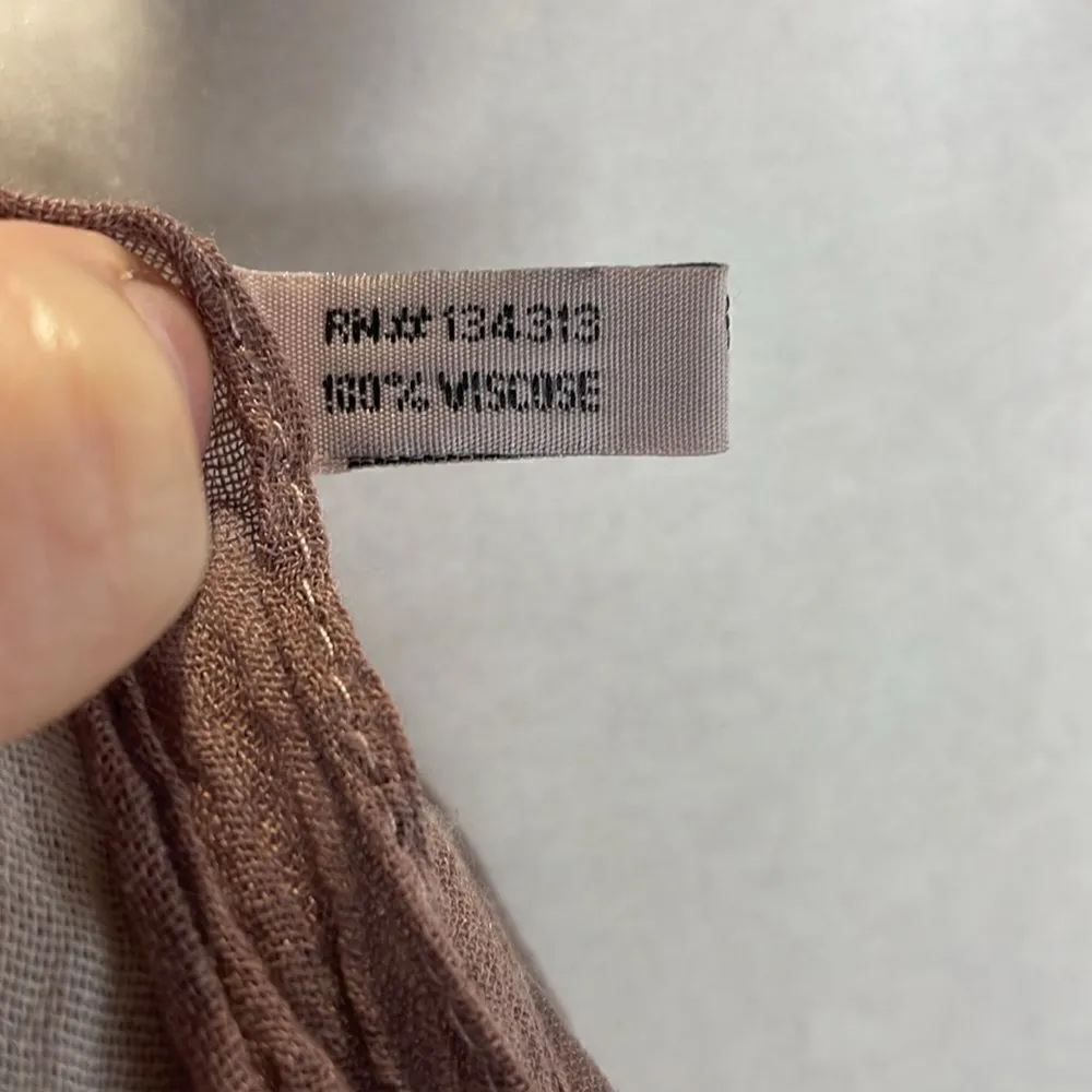 SCARF Ombré Rectangular with Eyelash trim - Image 5