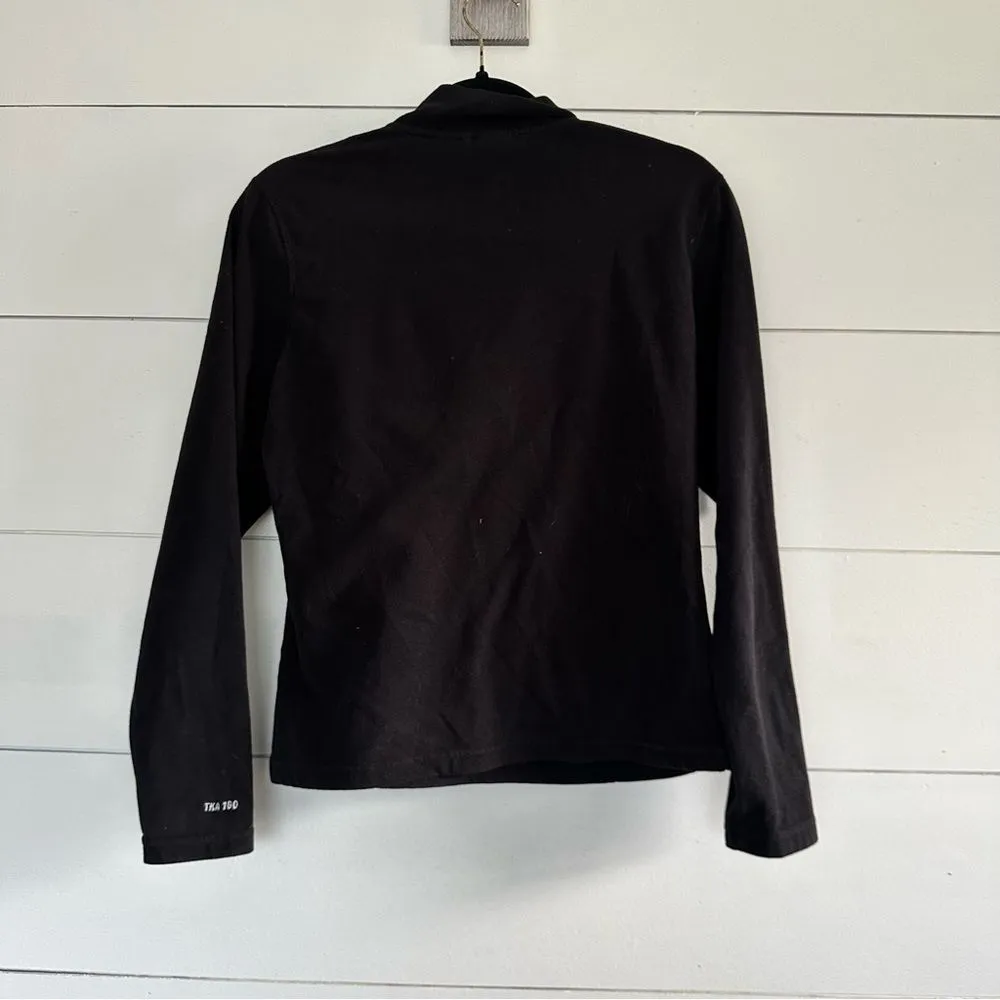 North Face Women’s Black Medium 1/4 Zip Fleece TKA 100 - Image 5
