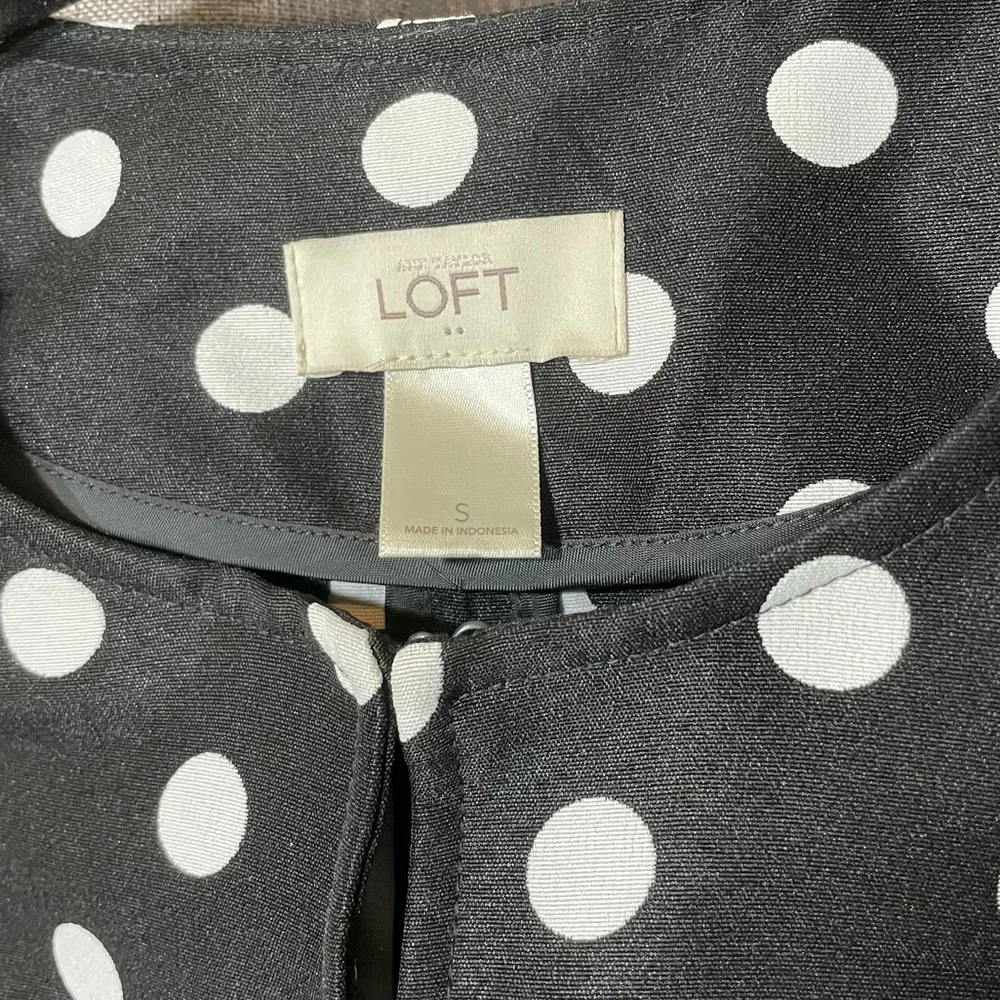 Loft Ann Taylor Polkadot Peplum Jacket Blazer - Image 8