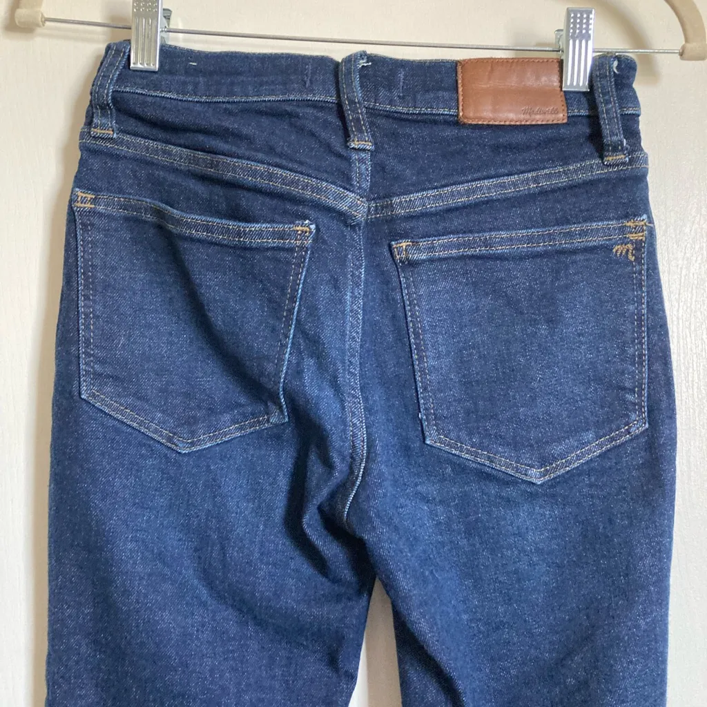 Madewell Dark Wash 9” Mid Rise Skinny Denim Jeans #P - Image 14