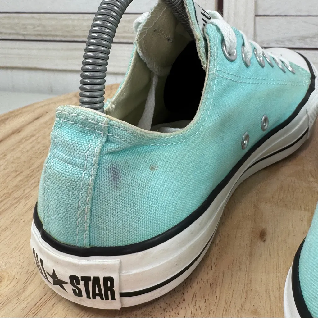 Converse Chuck Taylor All Stars Low Top Ace Up Sneakers Aqua Teal 7 Men 9 Women - Image 7