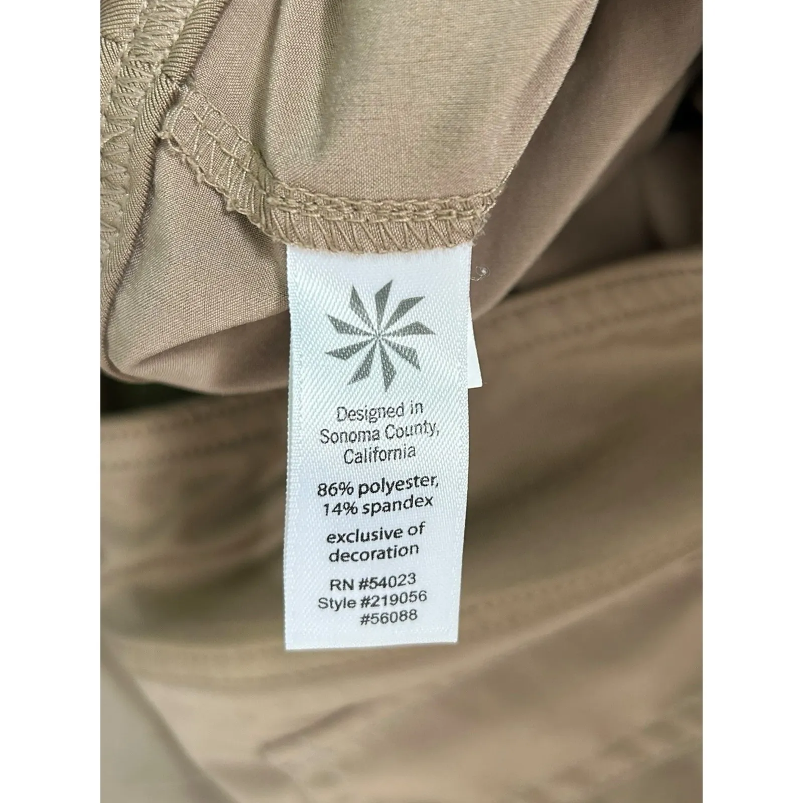 Athleta Women's Tan Khaki Brown Athletic Tiered Skirt Skort Athletic Tennis Sz 6 - Image 4