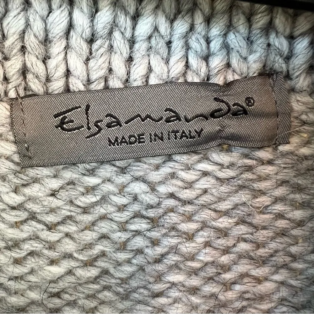 Anthropologie Elsamanda Sweater Grey Short Sleeve Full Zip Cardigan - Image 7