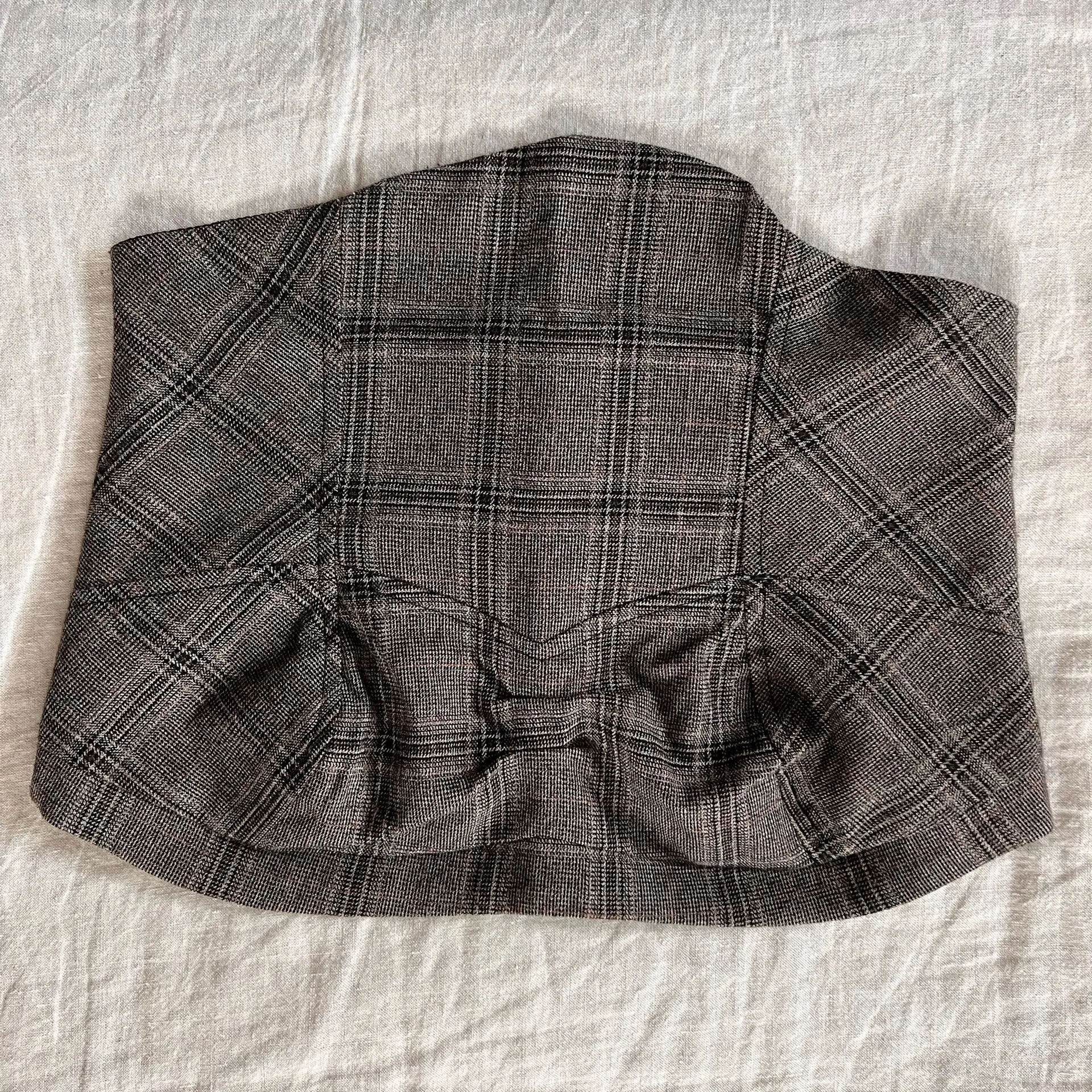 Free People Plaid Tube Top - Image 3