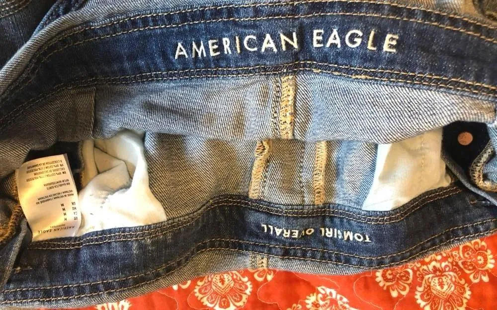 American Eagle Outfitters Distressed Overalls - Image 3