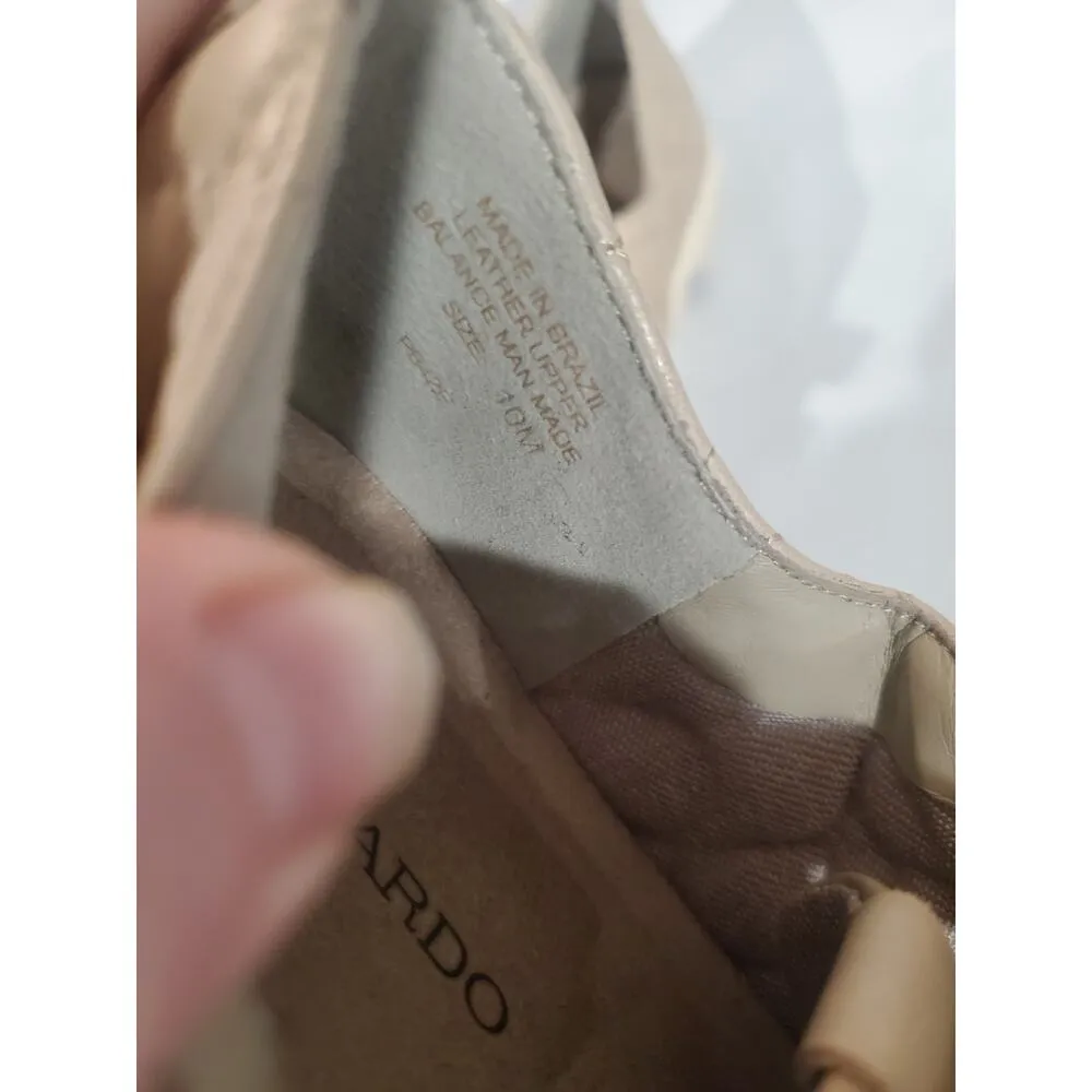 Bernardo Womens Dillon Tan Leather Round Toe Casual Sneaker Shoes.s55 - Image 4