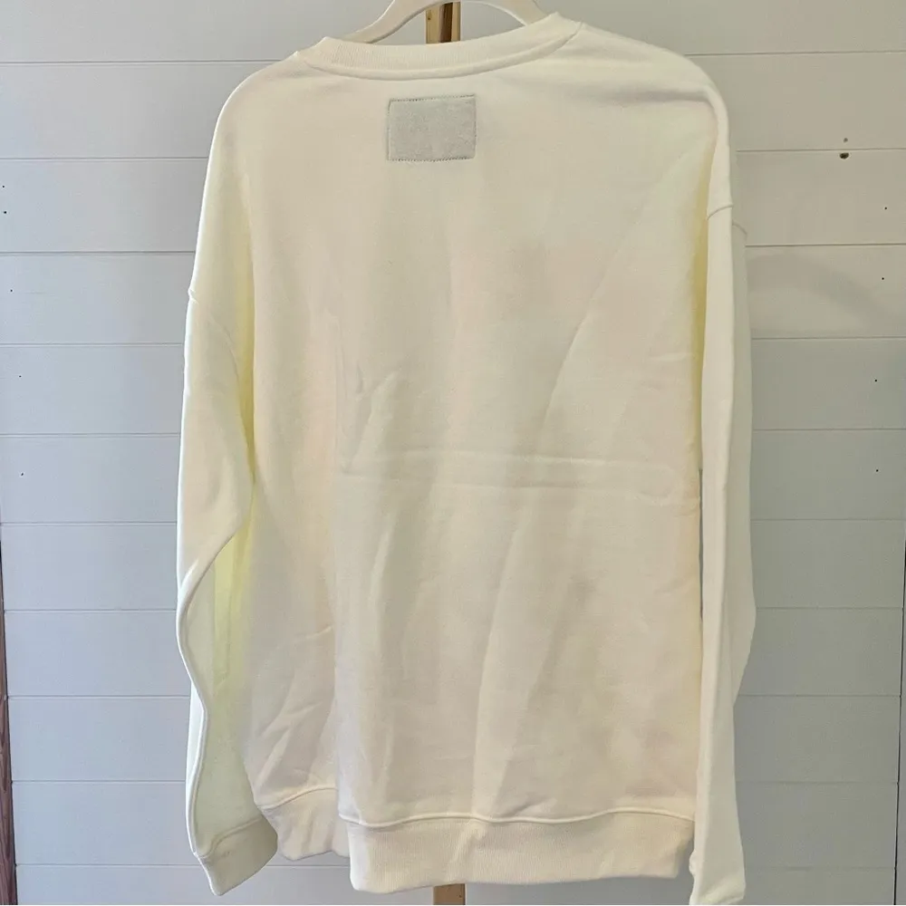 Peanuts Snoopy‎ Cote d'Azur Sweatshirt Off White NWT Size M - Image 4