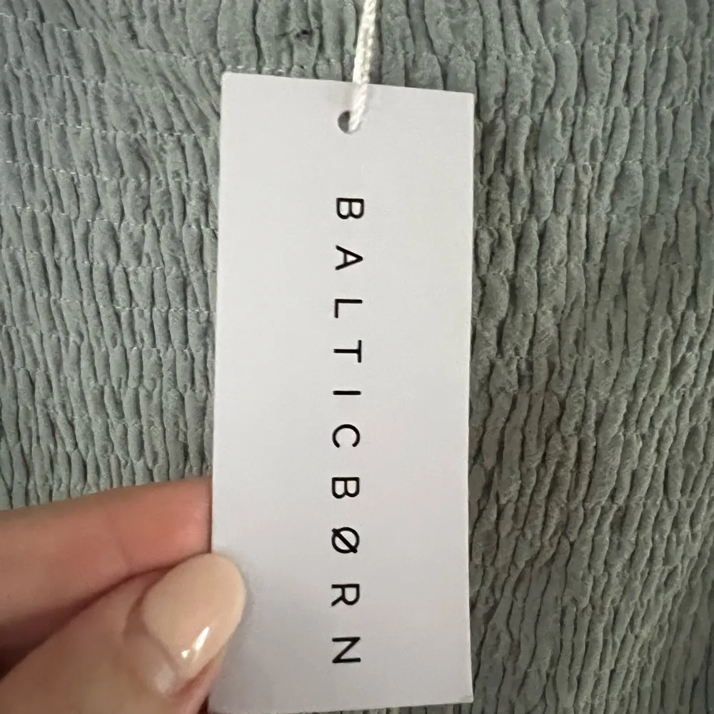 Baltic Born Green Off-Shoulder Bodycon Midi Dress. Sage Green - Image 5