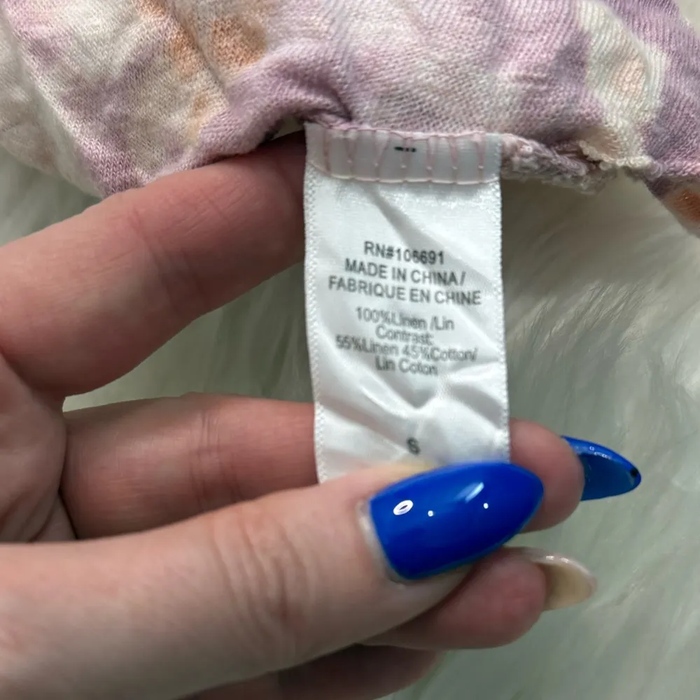 NWT Young Fabulous & Broke Linen Tie Dye Short Sleeve Top - Image 11