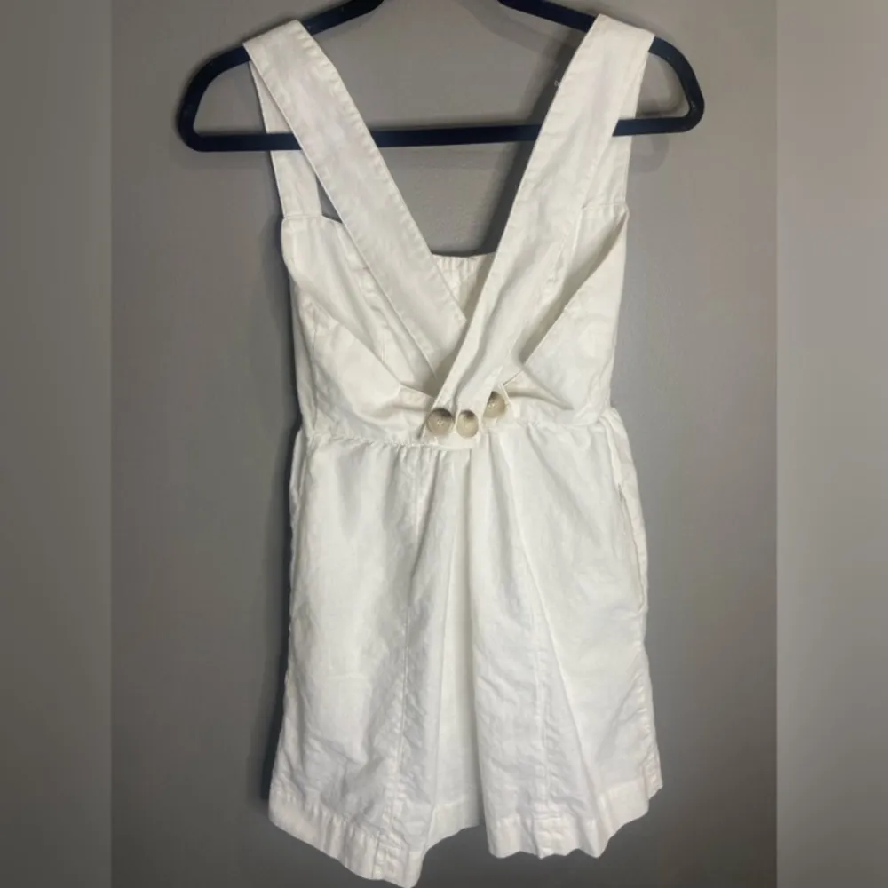 Carolina White Button-Up Mini Dress Sz
4 LIKE NEW linen blend - Image 11