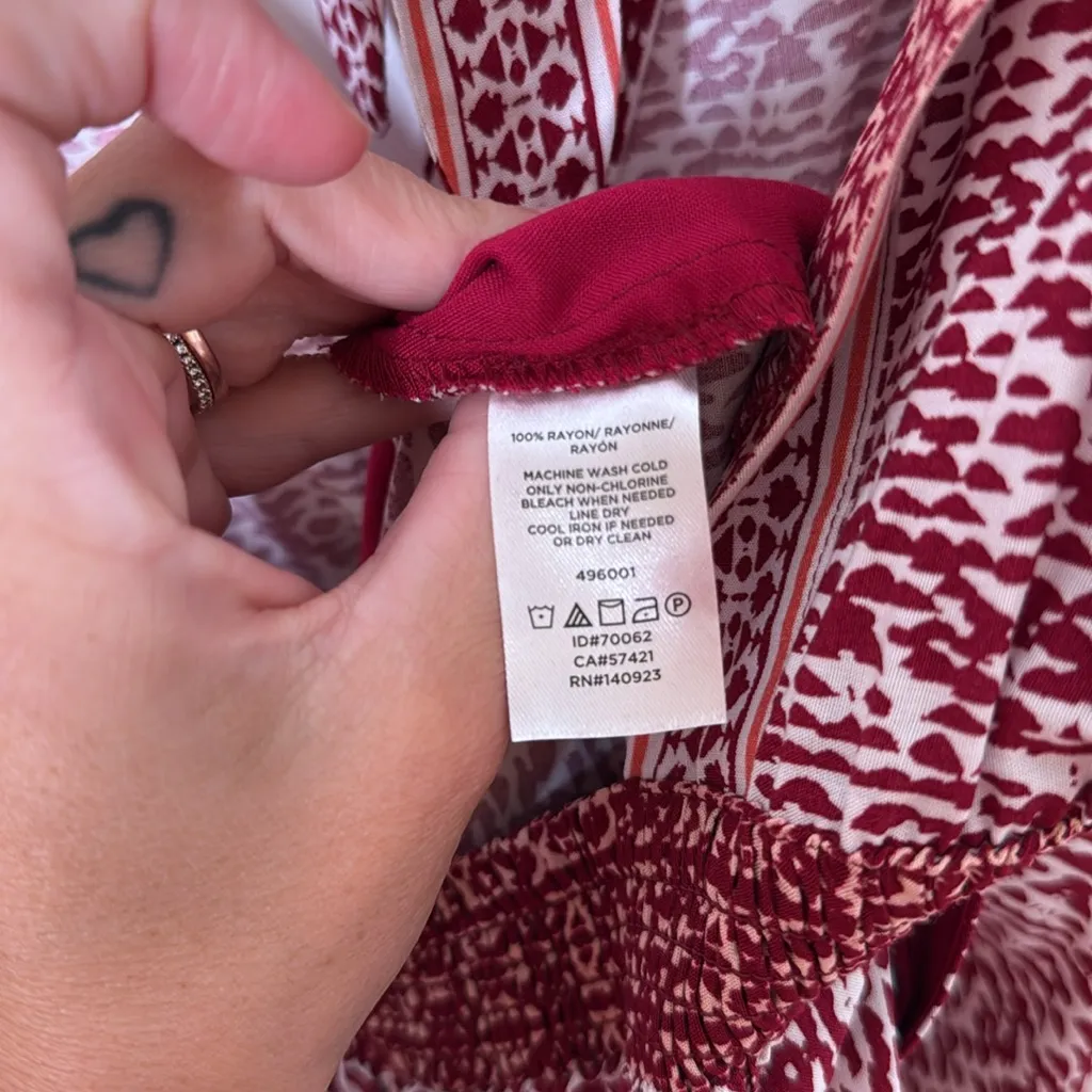 NWT Loft‎ Beach Red Jumpsuit - XS - Image 7