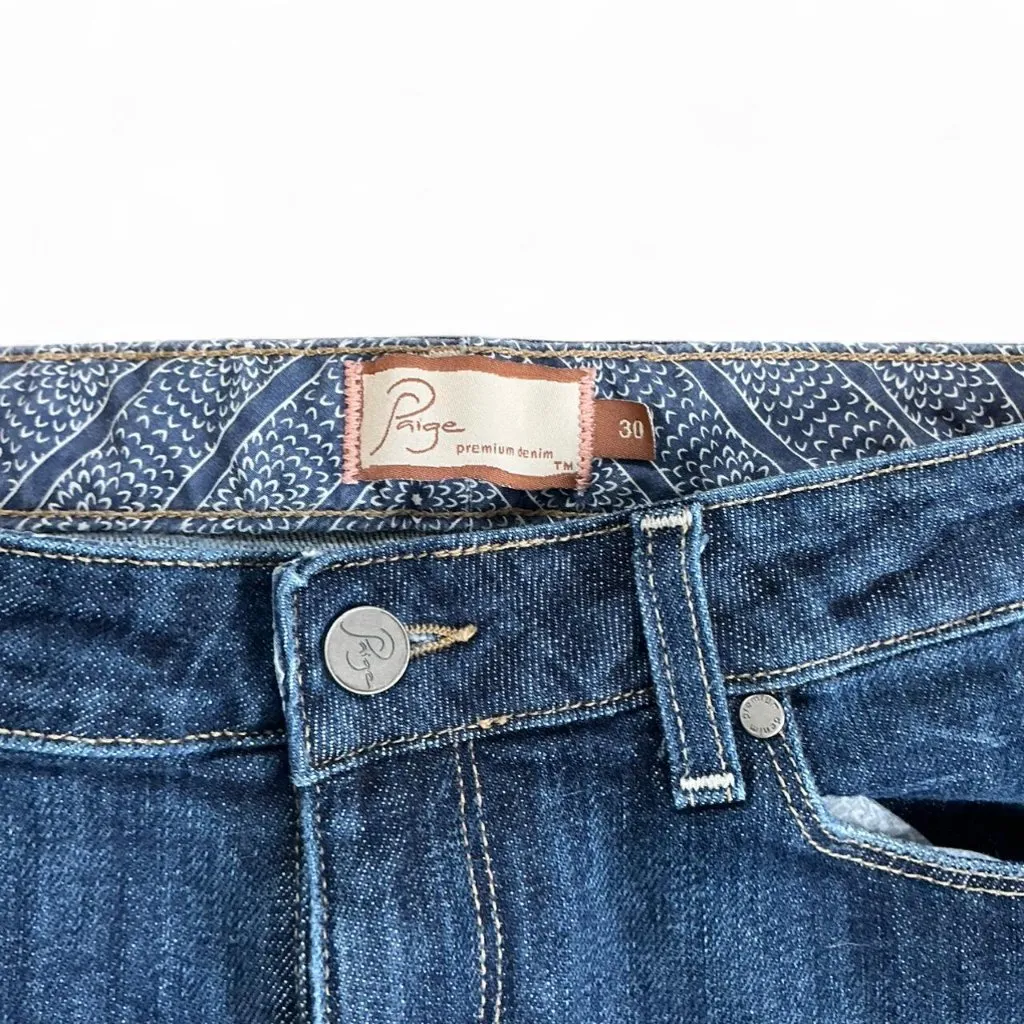Paige Premium Denim Flare Jeans Medium to Dark Wash size 30 - Image 2