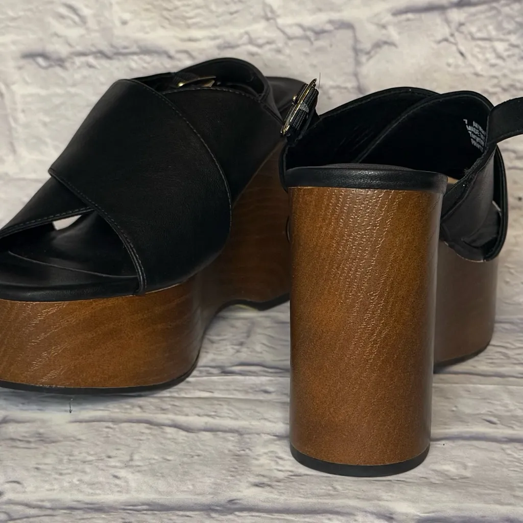 Universal Thread Black Platform Wedges - Image 4