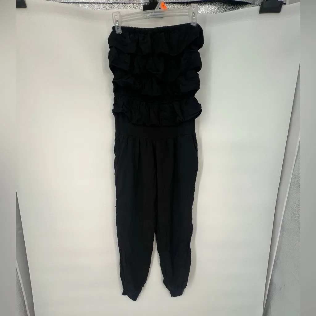 Gigi Moda Elegant Black Ruffled ELBA Jumpsuit Italy Size undefined - Image 5