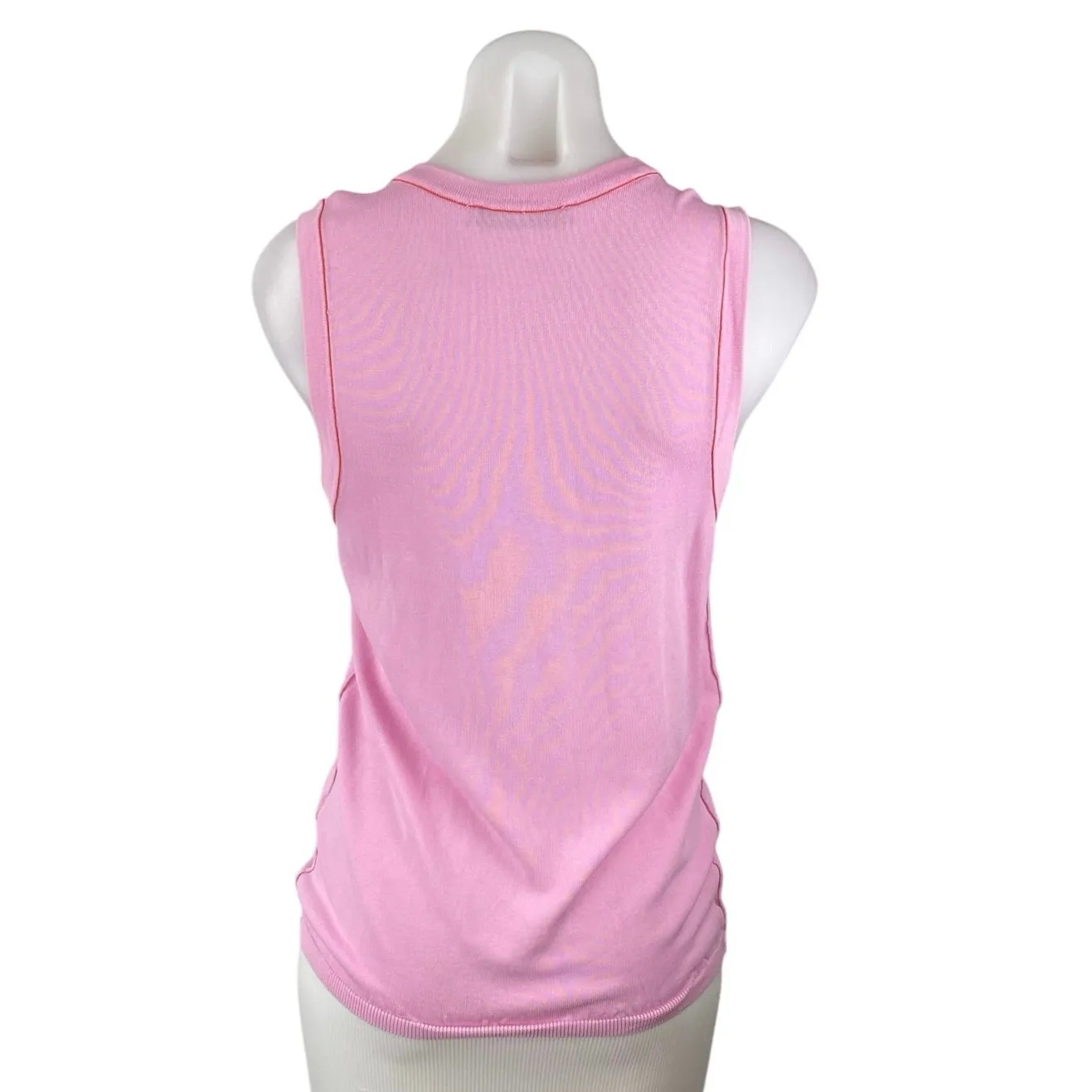 Zara Women's Pink Sleeveless Scoop Neck Basic Cami Camisole Tank Top Size XL - Image 3