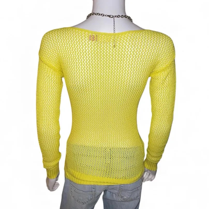 So- Yellow Knit Long Sleeve - Image 4