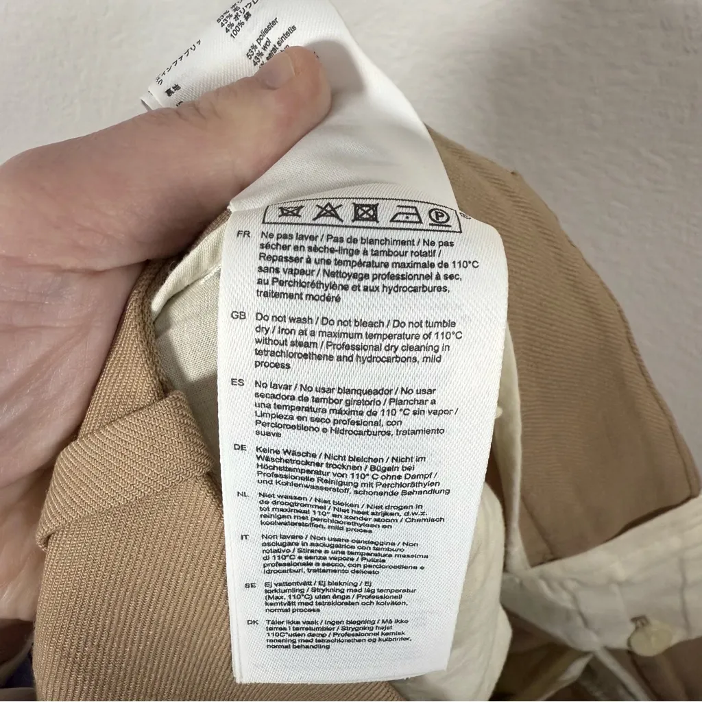 Maje Women’s Pleated Tailored Trouser Pants in Brown Size 40 (US L) - Image 15