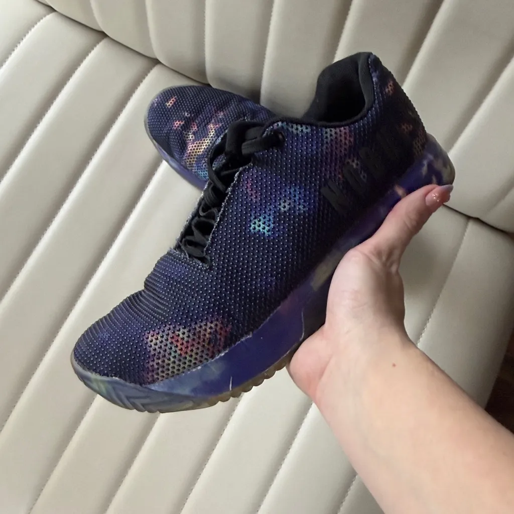 Colorful NOBULL Sneaker Shoes Patterned Fabric Lifting Workout size 8.5womens - Image 10