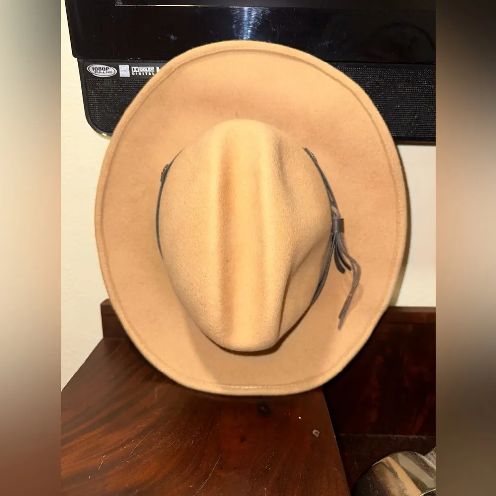 RGUC VINTAGE WOMEN Southwest Betmar Women's Mireille HAT SZ 22” Tan - Image 6