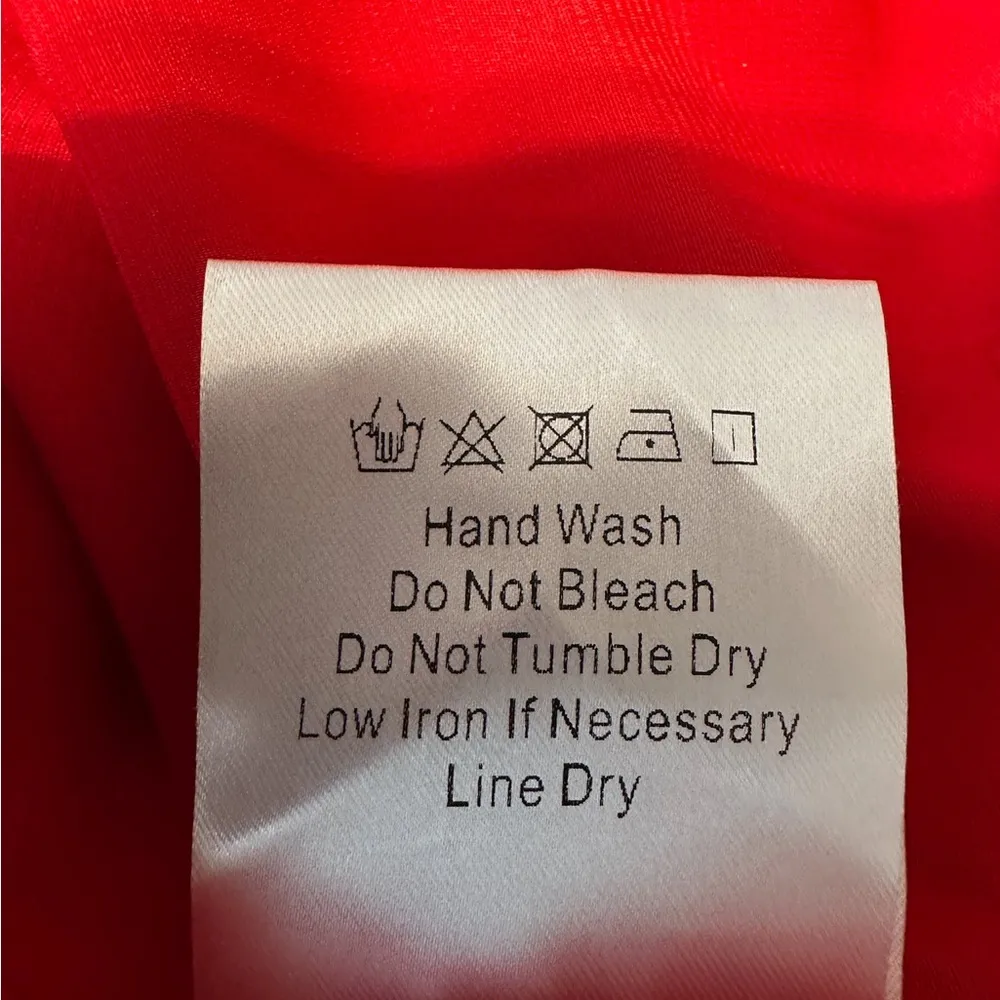 NWT O.P.T. x  Red Midi Dress Side Thigh Slit Size Medium Valentine’s Day - Image 10