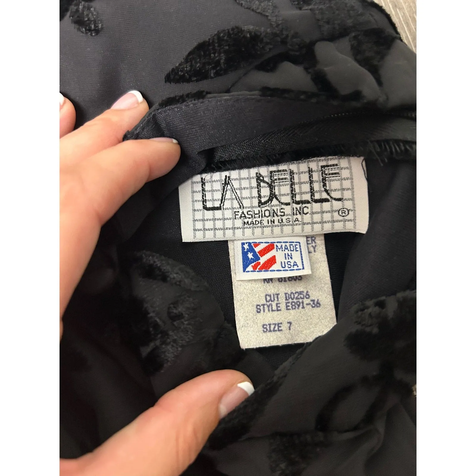 La Belle Silk Burnout Velvet Mini Dress - Image 6