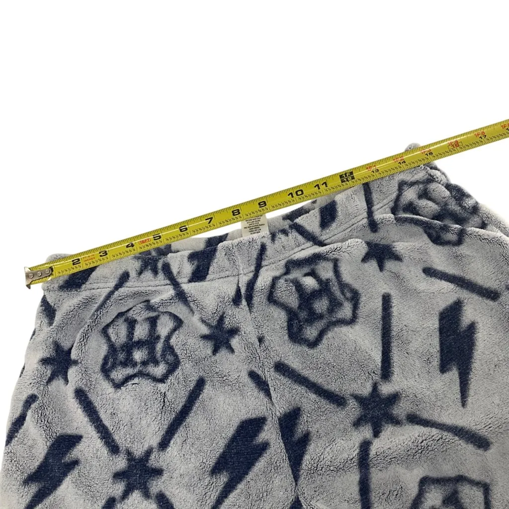 Harry Potter   Fleece Pajama Set Hogwarts Crest & Lightning Bolt Pattern medium M - Image 5