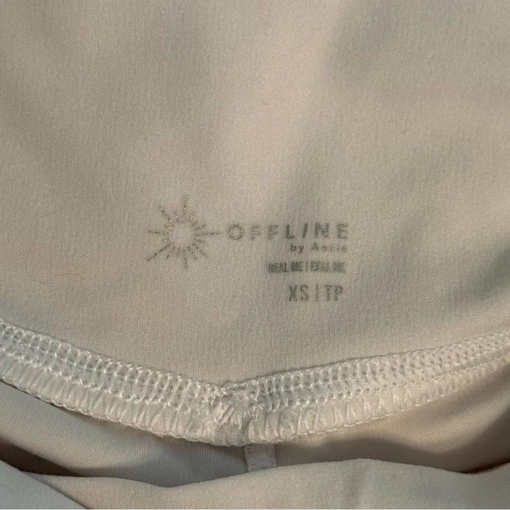 Aerie Offline Real Me Crossover Flowy Short in White - Image 4