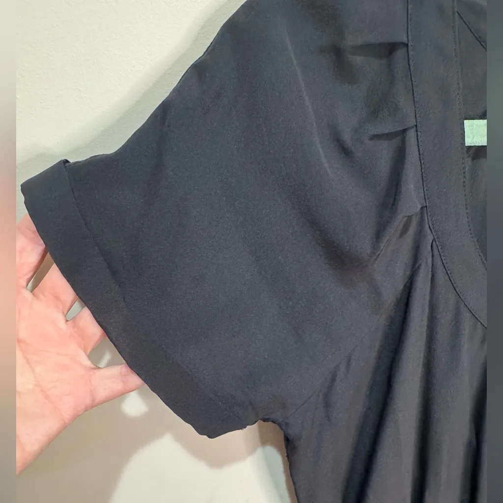 Twelfth St by Cynthia Vincent‎ Silk Little Black Dress Sz S - Image 3