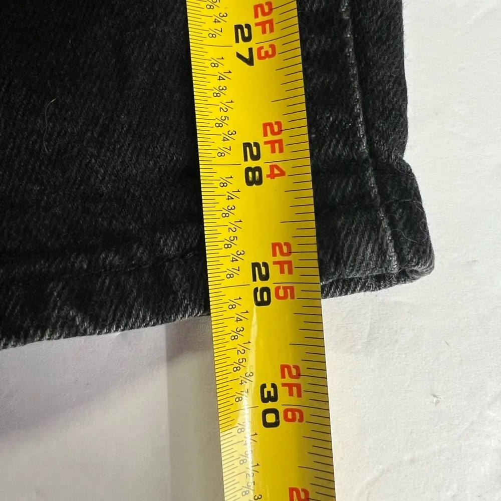 Vintage Lee Riders no back pockets black denim jeans 90s 10 high waist straight - Image 9