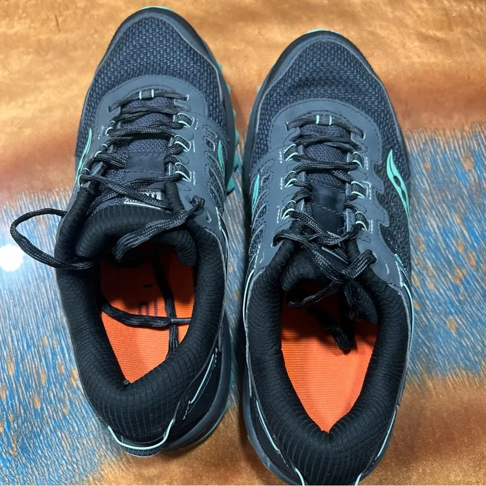 Saucony Excursion TR13 Trail Running Shoes size 8W gray black teal - Image 6