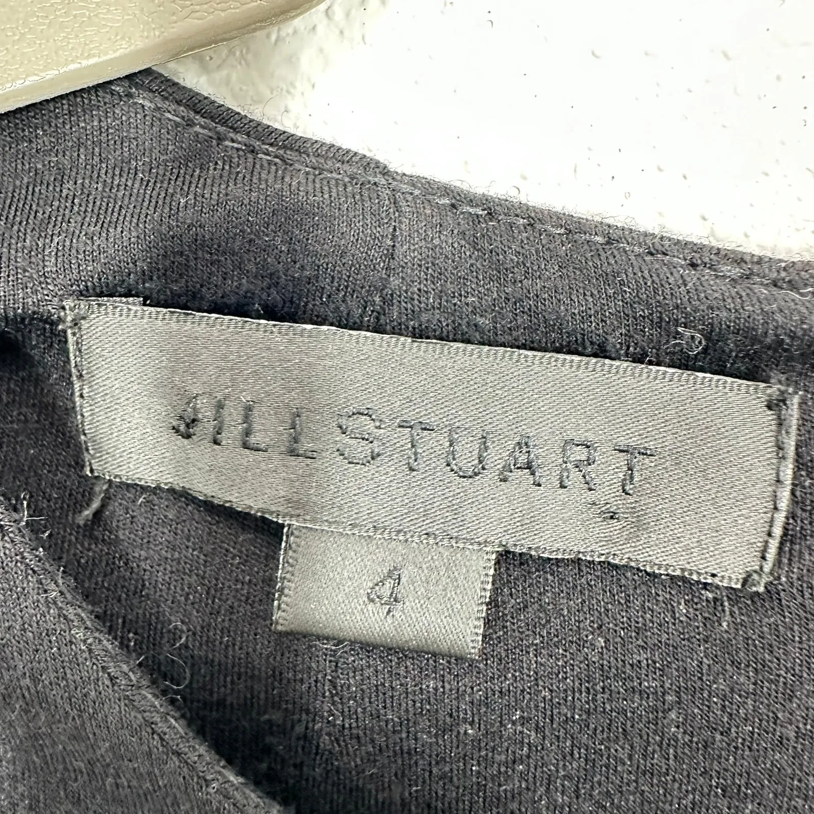 Jill Stuart Black Dress Long Sleeve Finger Loop Sleeve Puff Shoulder Career Work - Image 3