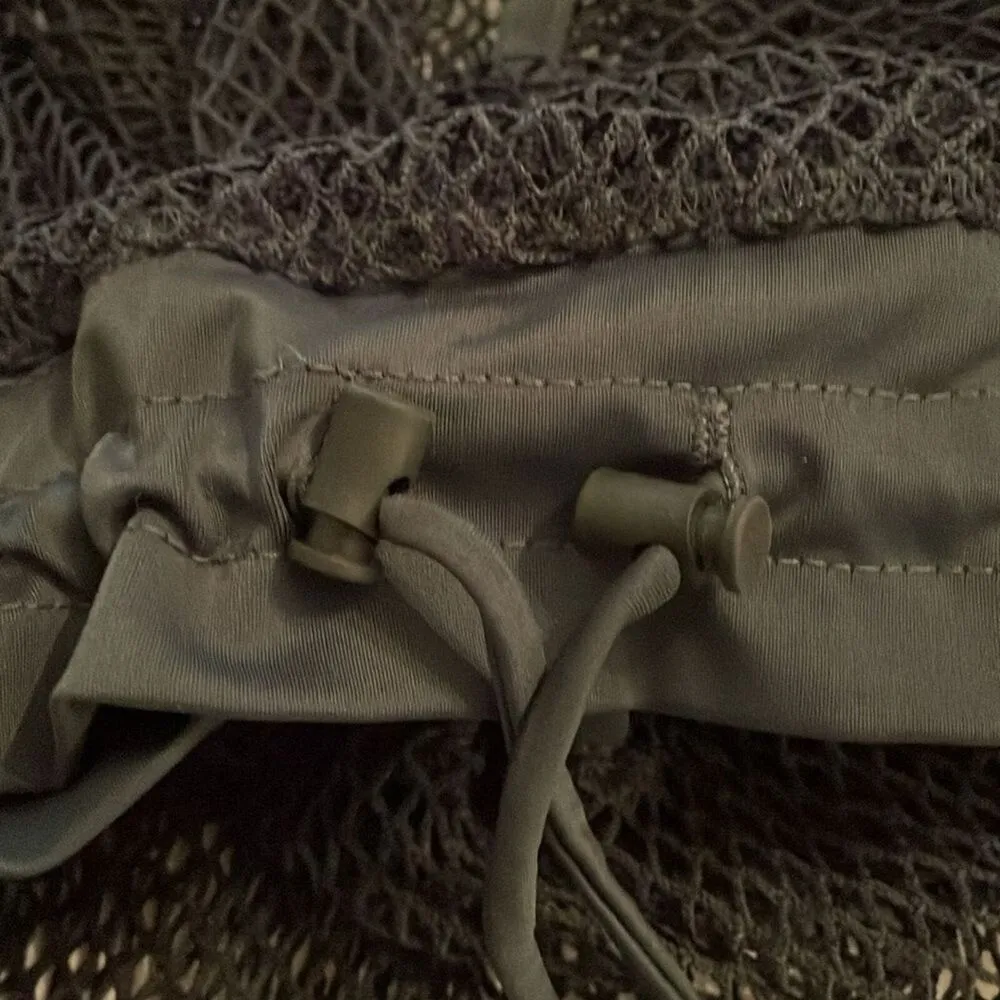 Tribe Kelley Black Fishnet Mesh Pullover Top Shirt Womens One Size - Image 11