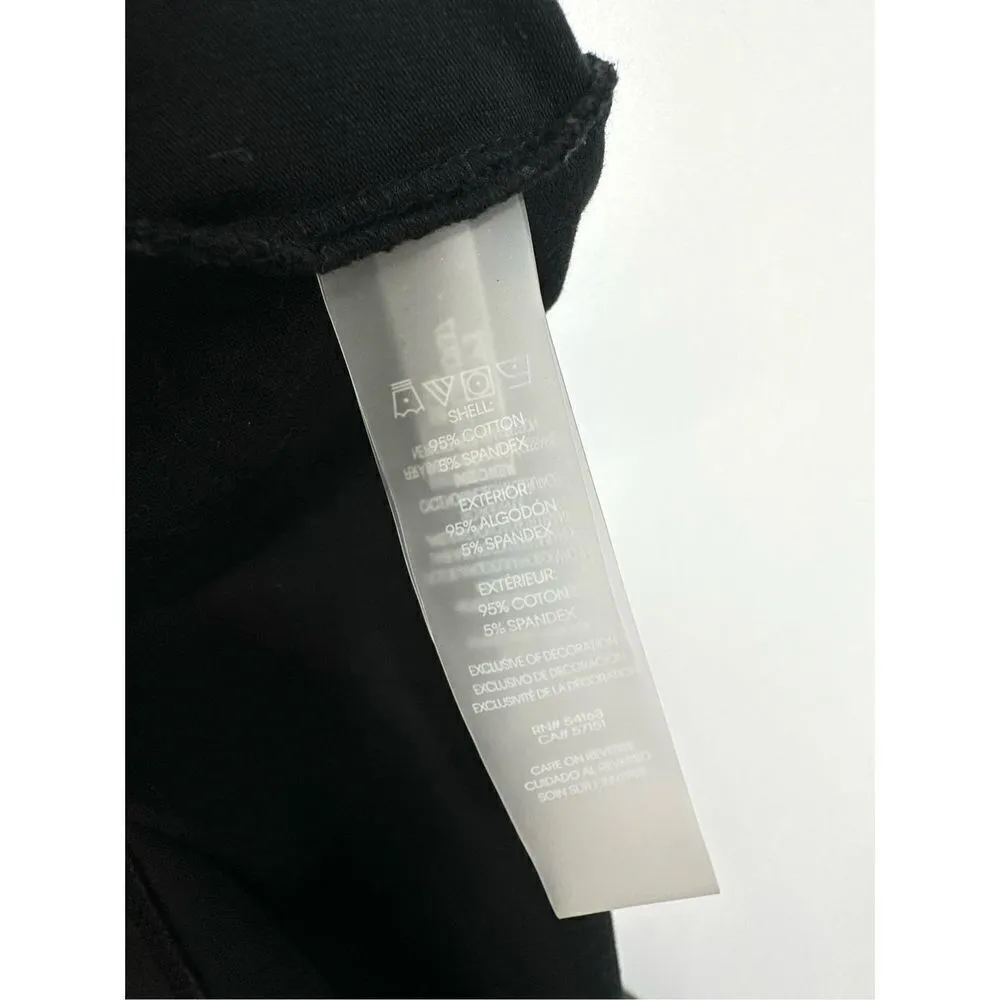 Calvin Klein Shirt Dress Womens Medium Black/White Short Sleeve - Image 9