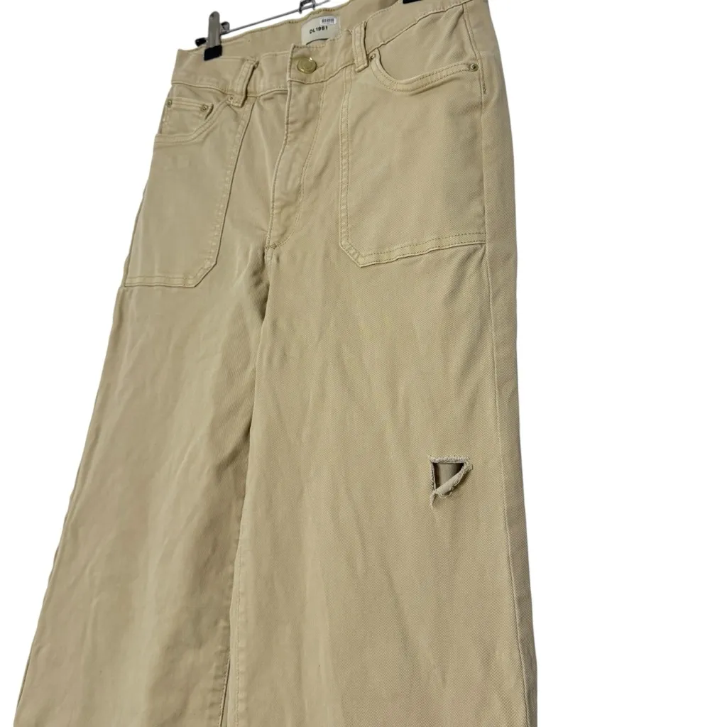 DL1961  Khaki Wide Leg Pants - Image 2
