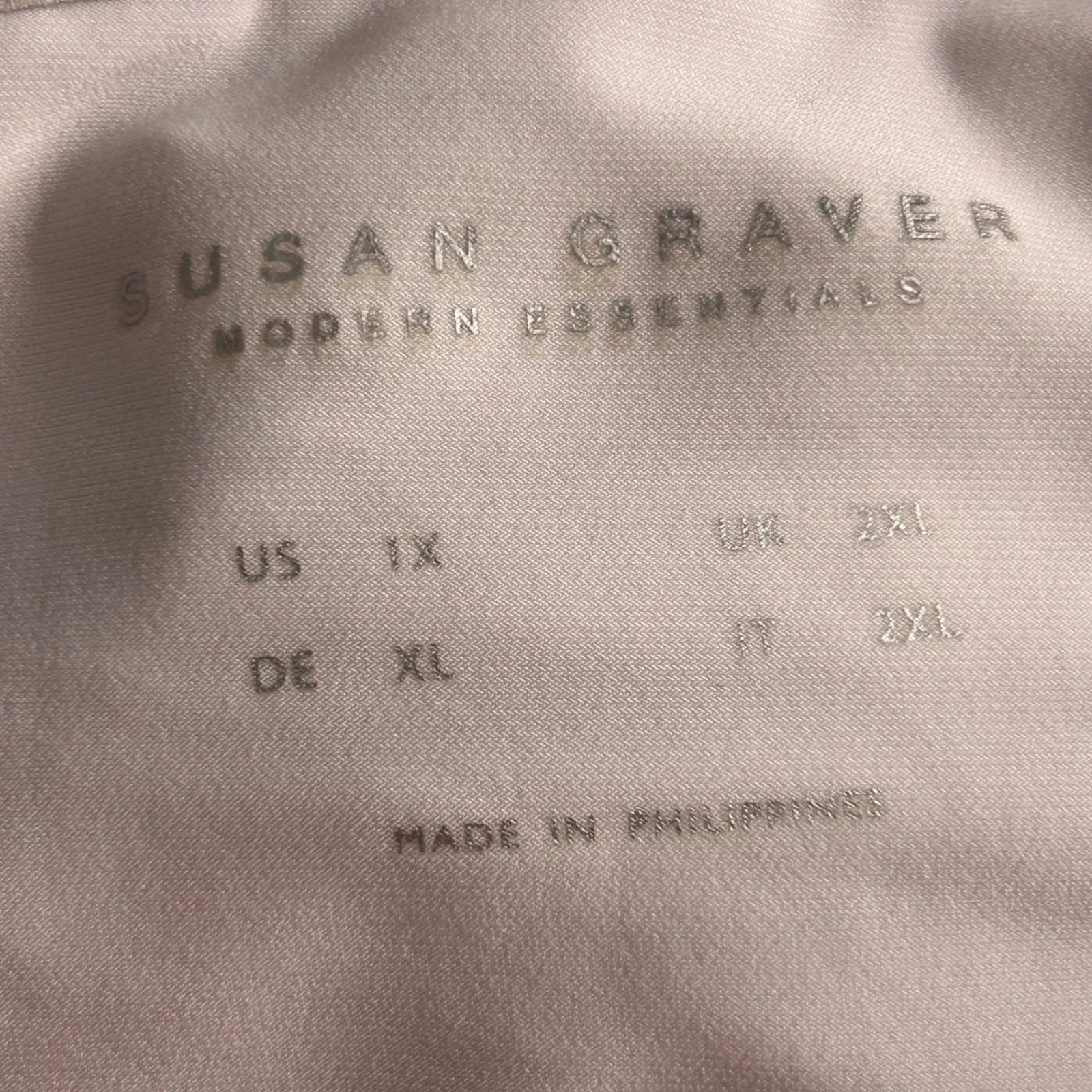 Susan Graver Tunic Top Off White 1X - Image 7