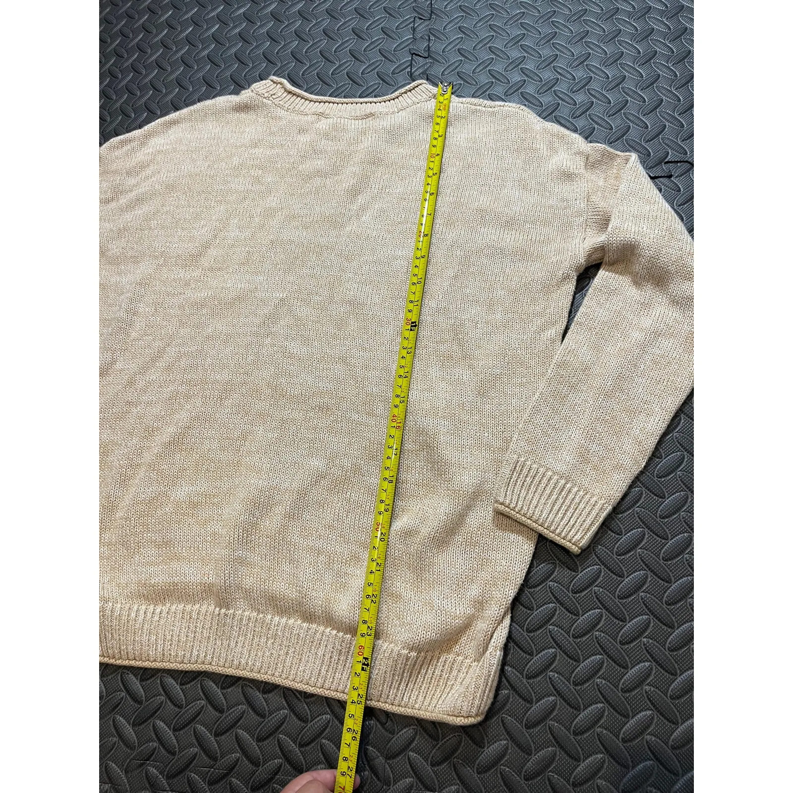 Lilly Pulitzer‎ Bayport Sweater Sand Bar Marl Size Large Style 013290 Cotton - Image 9