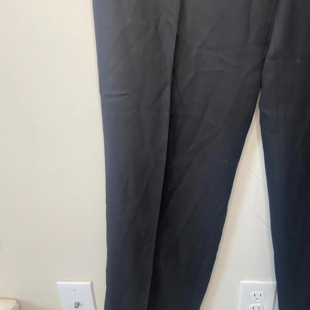 Ralph Lauren Silk Everyday Essential Black Trouser Slacks Sz 10 - Image 5
