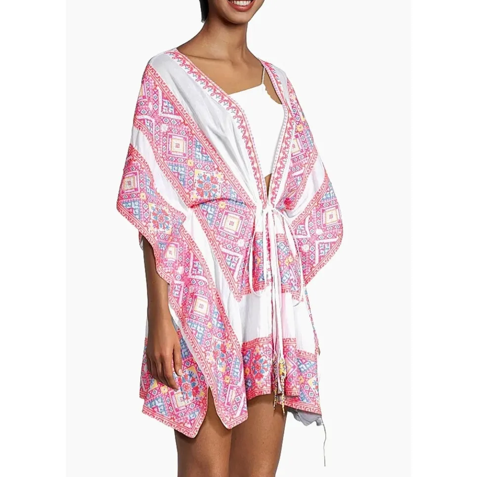 Ramy Brook Samira Beaded Cotton Cover-Up Dress Sz Medium NWT Oversized Cover-Up - Image 7