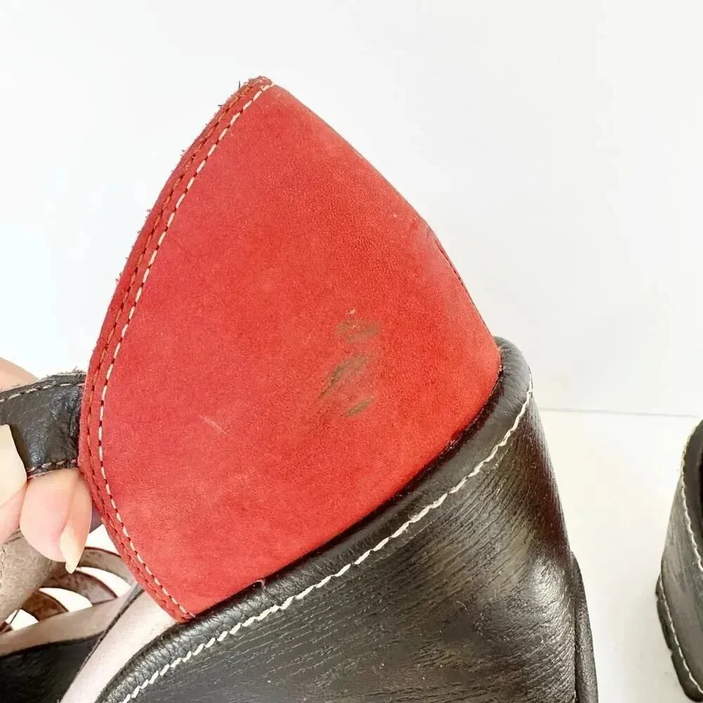 JAMBU Size 7 Red‎ Suede Mary Jane Sandal - Image 4