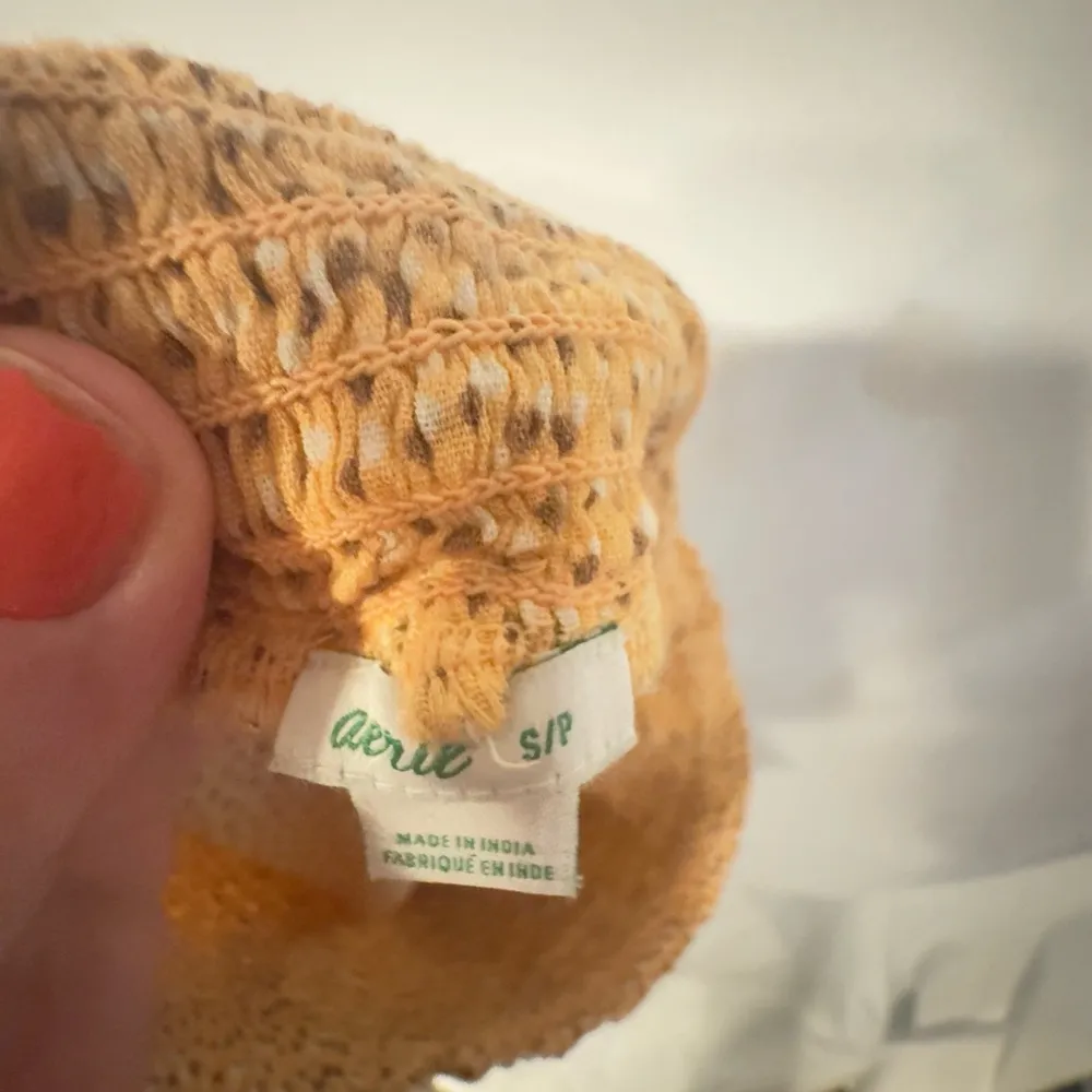 Aerie - Flowy Shorts Size Small-orange with polka dots- cotton & viscose - Image 3