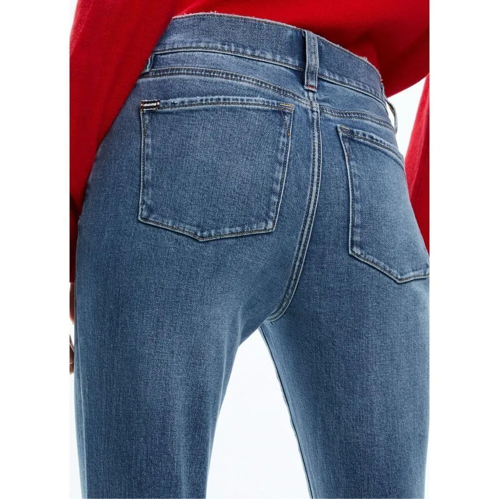 Alice & Olivia Cotton Flare Medium Wash Jeans 30 - Image 3